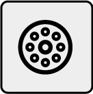 50%的壓縮即可起到密封（水、灰塵、空氣）的作用